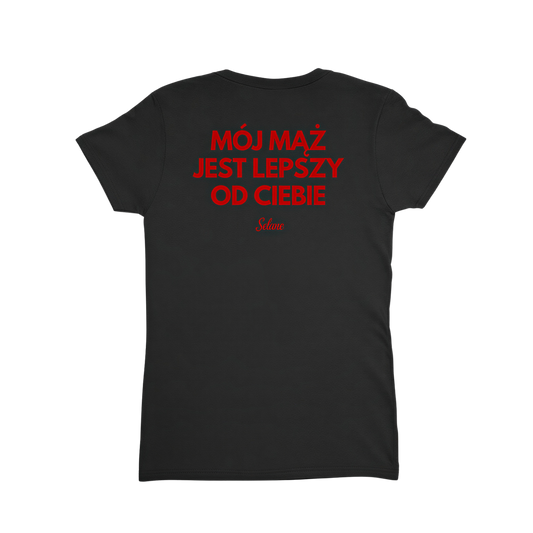 Mój Mąż BabyTee Czarna